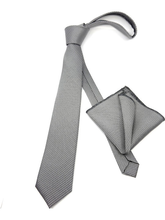 Legend Accessories Herren Krawatten Set Gedruckt in Gray Farbe