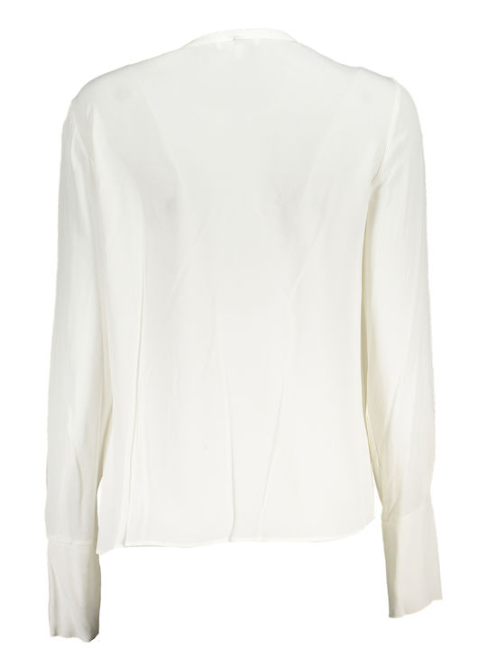 Patrizia Pepe Women's Blouse Long Sleeve White