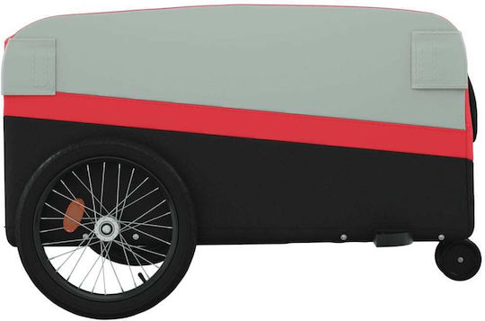 Vidaxl Bicycle Trailer Black Red 45 Kg Iron