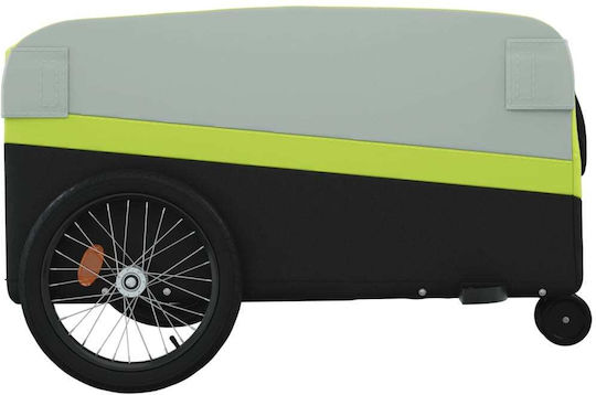 Vidaxl Remorcă Pentru Bicicletă Negru Verde 45 Kg Fier