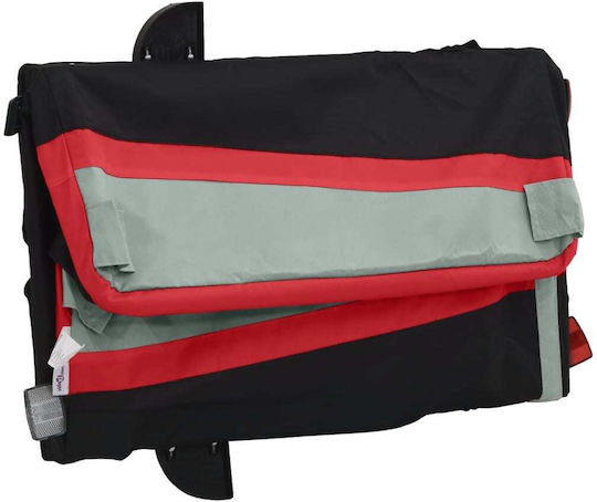 Vidaxl Bicycle Trailer Black Red 45 Kg Iron