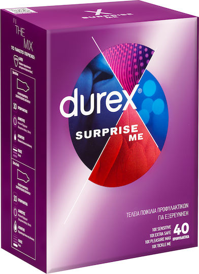 Durex Προφυλακτικά Surprise Me 40τμχ 56mm