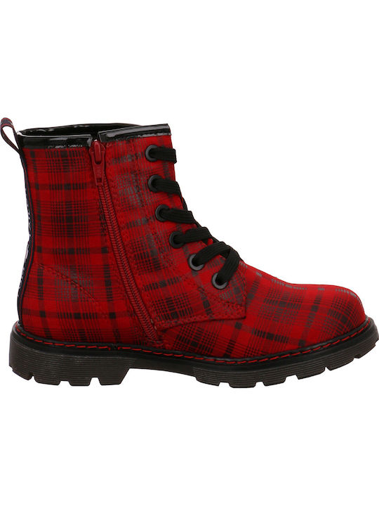 Tom Tailor Kids PU Leather Boots with Lace Red