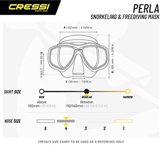 CressiSub Sea Mask Silicone Perla DN208198