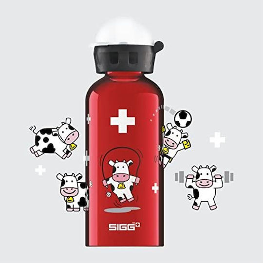 Sigg Sticle Pentru Copii Aluminiu Antivărsare Culoare Full Face Roșie 400ml