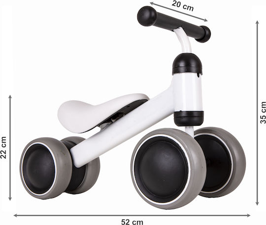 Ecotoys Παιδικό Ποδήλατο Ισορροπίας Walk-on Walker Λευκό