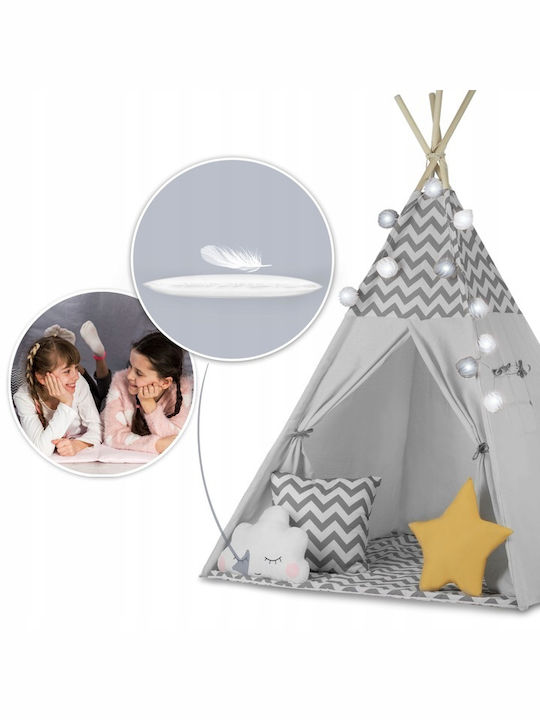 Nukido Kids Indian Teepee Play Tent Gray