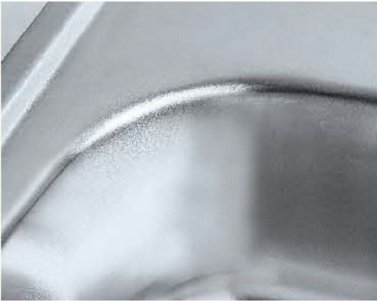 Inter Ceramic Tampico ICTMPC8050 Drop-In Мивка Десен Inox Ш80xД50см Сребрист