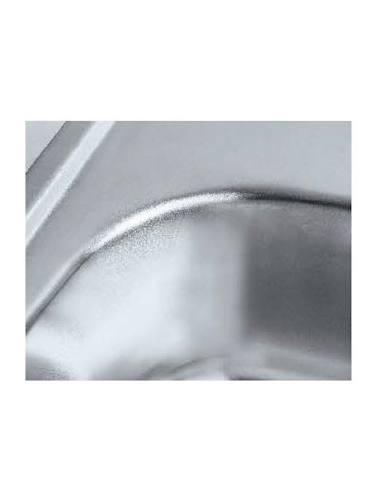 Inter Ceramic Tampico INT8022R Drop-In Мивка Десен Inox Ш80xД50см Сребрист