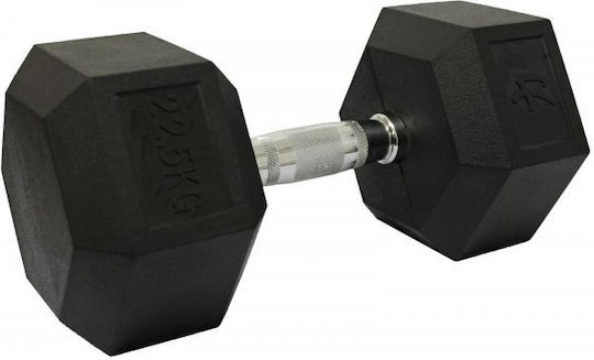 inSPORTline 22094 Hexagon Rubber Dumbbell 1 x 30kg