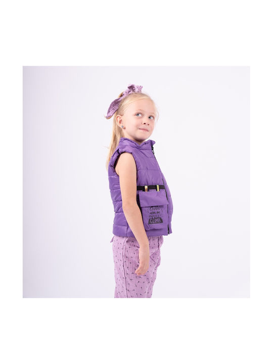 Evita Kids Casual Jacket Sleeveless Purple