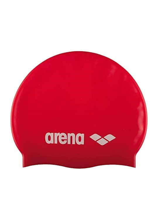 Arena Silicone Adults Swimming Cap Red