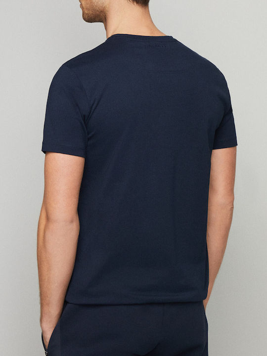 Hackett Herren T-Shirt Kurzarm Navy