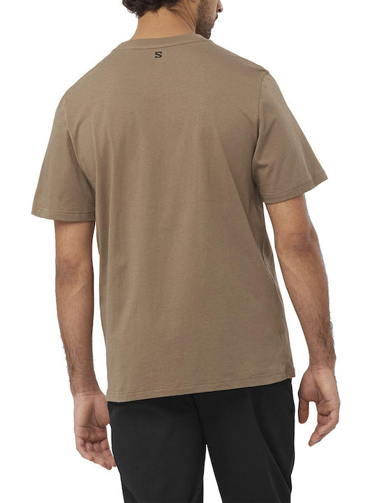 Salomon Men's Short Sleeve Blouse Brown