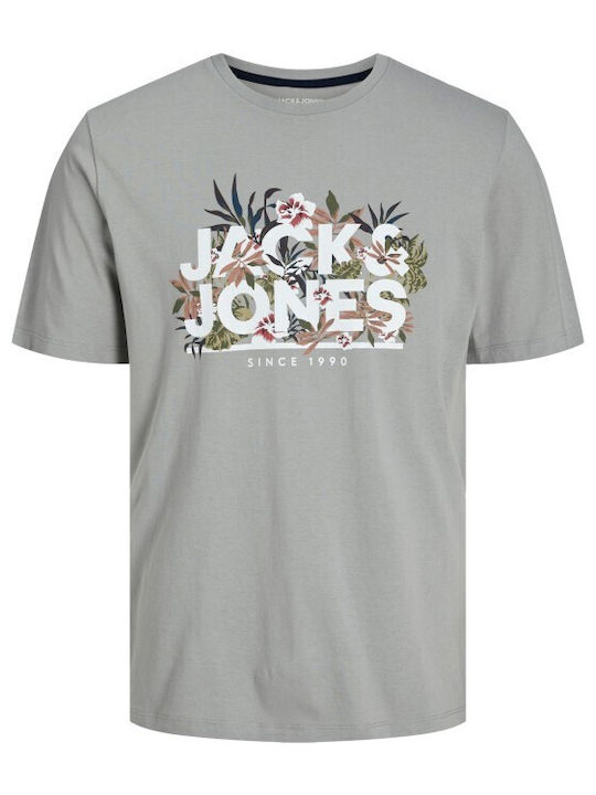 Jack & Jones Herren T-Shirt Kurzarm Ultimate Grey