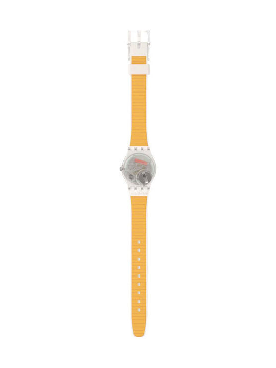 Swatch Swatch Women's Watch with White Rubber Strap