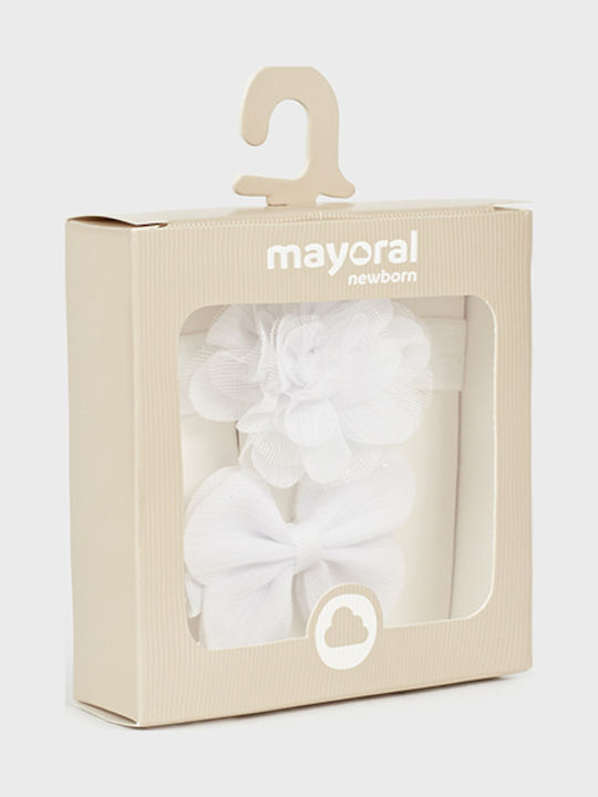 Mayoral Kids Hair Band Set with Bobby Pins White 2pcs