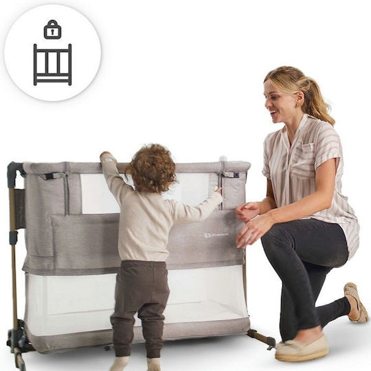 Kinderkraft Λίκνο Neste Grow με Στρώμα και Πλαϊνό Άνοιγμα