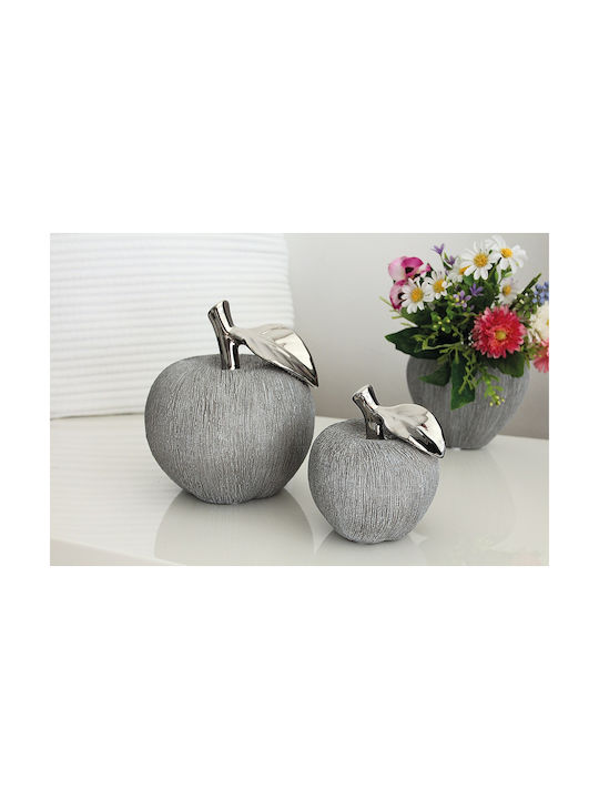 ArteLibre Decorative Apple made of Ceramic Material 15x15x16.5cm 1pcs