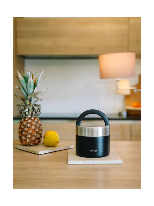 Qwetch Inox Thermo Lunch Box Black 850ml