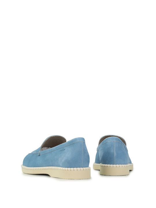 Women's Loafers in Light Blue Color