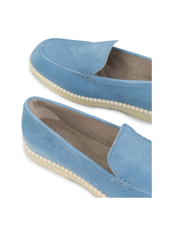 Women's Loafers in Light Blue Color