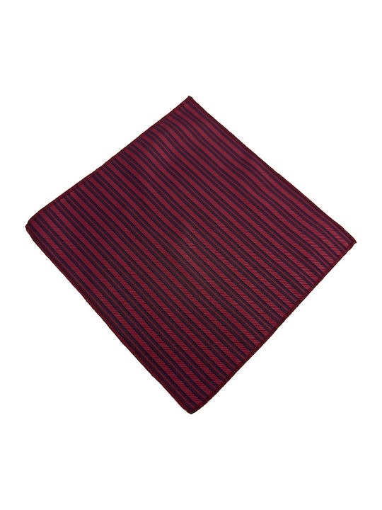 Legend Accessories Men's Silk Printed Tie Set in Burgundy Colour