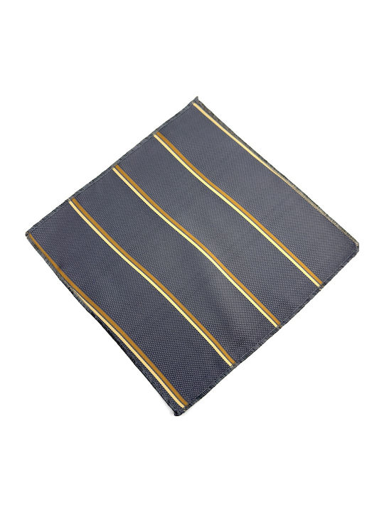 Legend Accessories Men's Silk Tie Set with Printed Designs in Grey Color