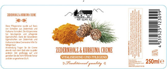 Vom Pullach Hof Cedarwood & Turmeric Cremă Hidratantă pentru Față 250ml