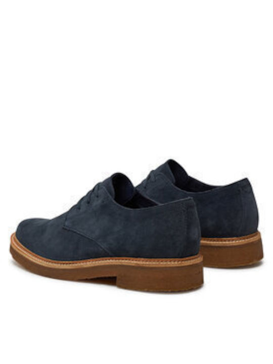 Clarks Suede Ανδρικά Casual Παπούτσια Μπλε