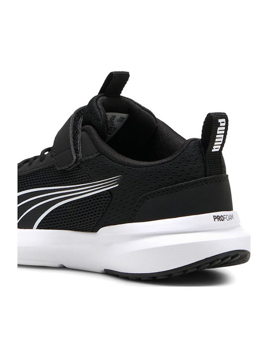 Kruz Track Kids Sneakers with Scratch Black