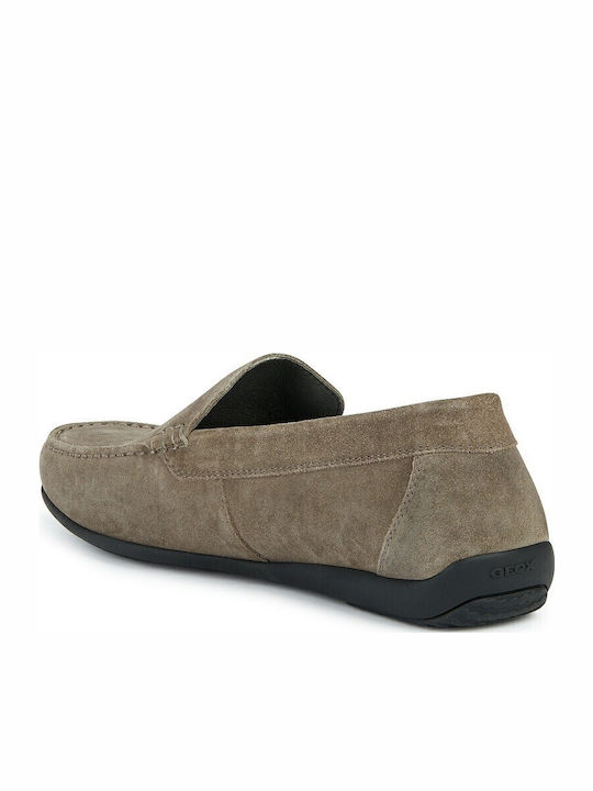 Ascanio Suede Ανδρικά Μοκασίνια σε Καφέ Χρώμα