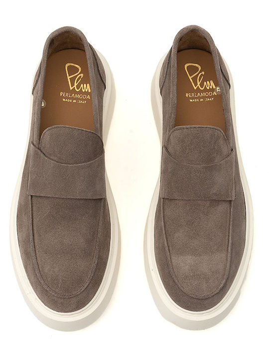 Wildleder Herren Mokassins in Beige Farbe