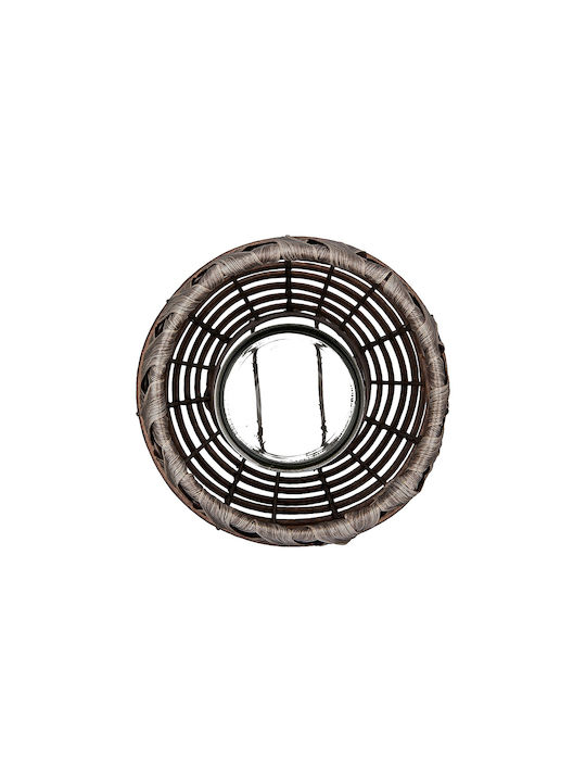 ArteLibre Laterne Korbweide Braun 27cm 1Stück