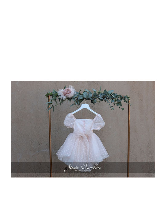 Stova Bambini Rosa Taufkleid aus Tüll