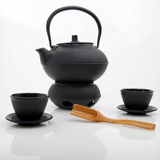 Lumaland Boiler with Mug Cast Iron Black 1400ml 12 Pieces