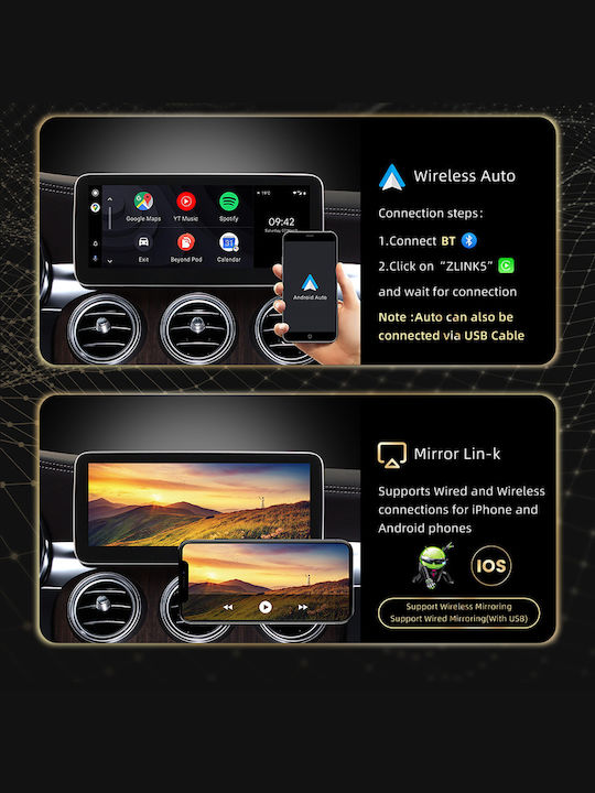Carmedia Car Audio System for Mercedes-Benz GLA 2015+ (Bluetooth/USB/WiFi/GPS/Apple-Carplay/Android-Auto) with Touch Screen 10.25"