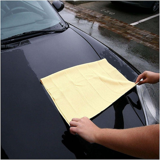Meguiar's Water Magnet Mikrofaser-Tuch Zum Trocknen Für Körper Auto Gelb 76x55cm