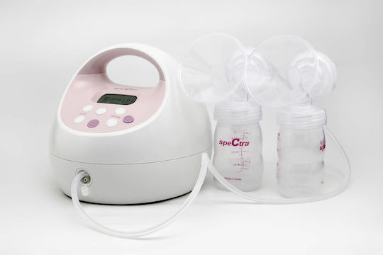 Spectra Plus Pompa De Sân Electrică Dublă Cu Baterie Fără BPA Albă