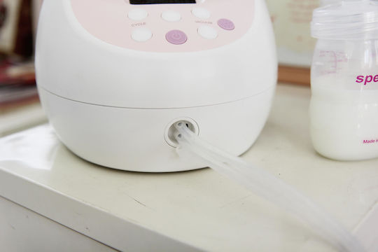 Spectra Plus Pompa De Sân Electrică Dublă Cu Baterie Fără BPA Albă