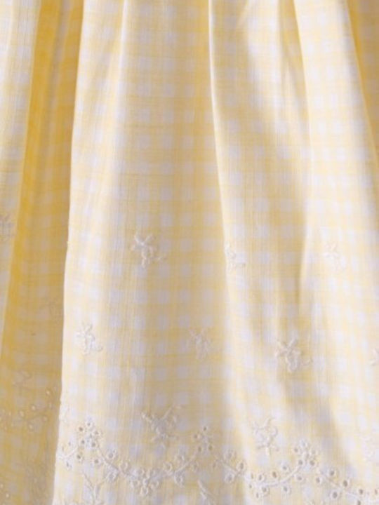 Εβίτα Παιδικό Φόρεμα Ριγέ Κίτρινο