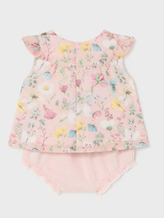 Kinderkleid Ärmellos Set mit Unterhose Pink