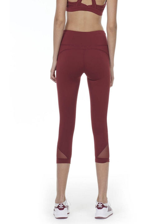 Body Action Women's Capri Legging Red