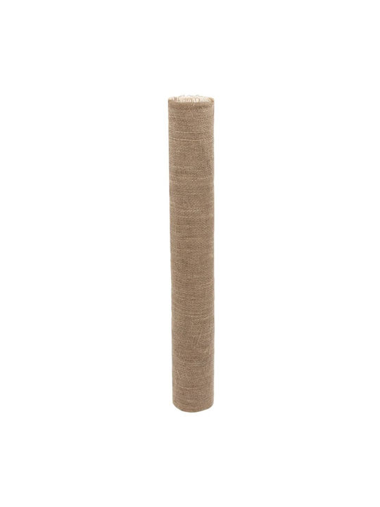 vidaXL Decorative Fabric Burlap 100x2500cm Beige