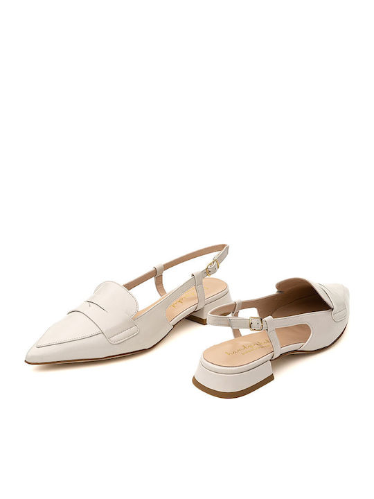 Γυναικείες Μπαλαρίνες Slingback σε Μπεζ Χρώμα