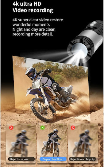 HonZen H68A 256GB Action Camera SD (480p) Υποβρύχια και Wi-Fi Μαύρη