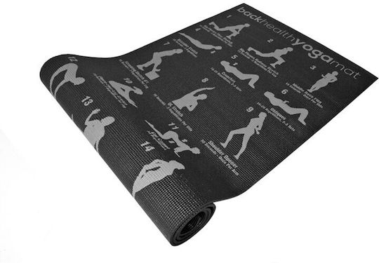 Sportmann Covor de exerciții fizice Yoga Negru (173x61x0.6cm)