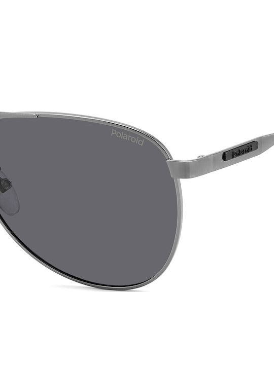 Polaroid Men's Sunglasses With Grey Metallic Frame And Grey Lens PLD2160/G KJ1/M9