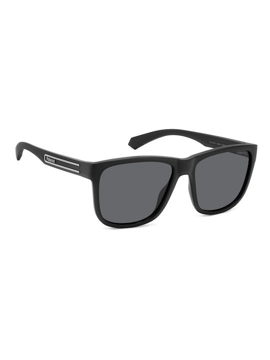 Polaroid Men's Sunglasses with Black Plastic Frame and Black Lens PLD2155/S 003/M9