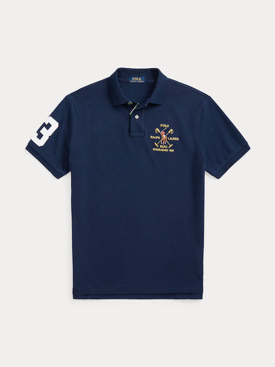 Ralph Lauren Men's Short Sleeve Blouse Polo Navy